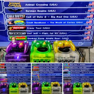 Nintendo GameCube con juegos